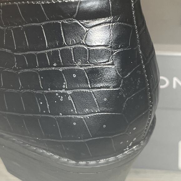 *Hold for member itz - Vionic Ankle Boots Marissa Suede Croc Zip Black 10 W - Picture 4 of 16